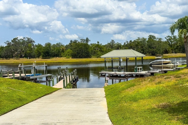 14210 9th Ter NE, Bradenton, FL 34212 - dock with boat lift and a water view