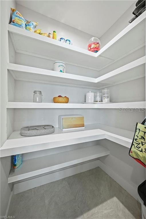 view of pantry