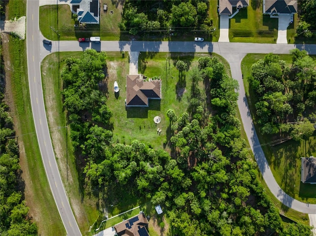 aerial view featuring a residential view