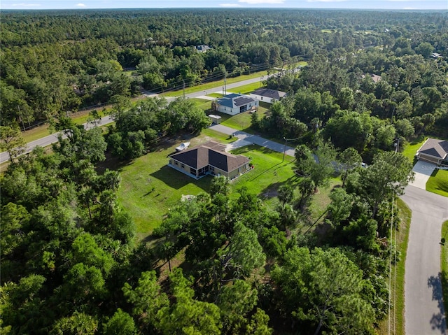 aerial view with a view of trees