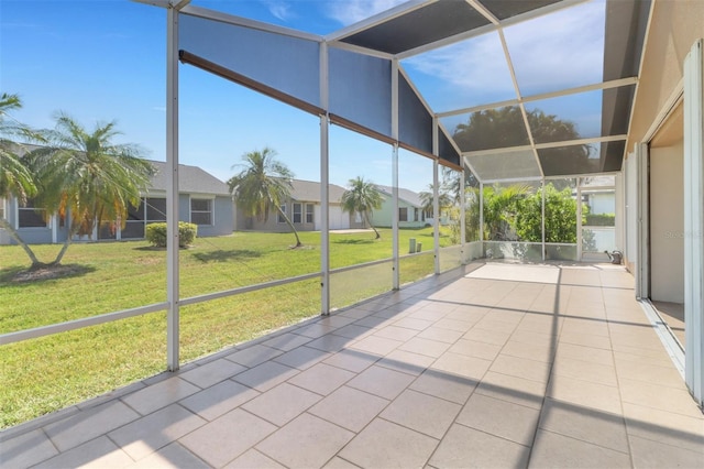 3640 Gloxinia Dr, North Fort Myers, FL 33917 - unfurnished sunroom with a residential view
