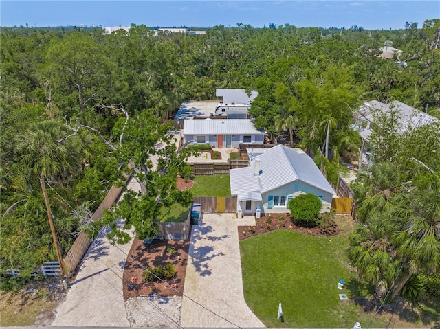 2537 Ashton Rd, Sarasota, FL 34231 - aerial view featuring a wooded view