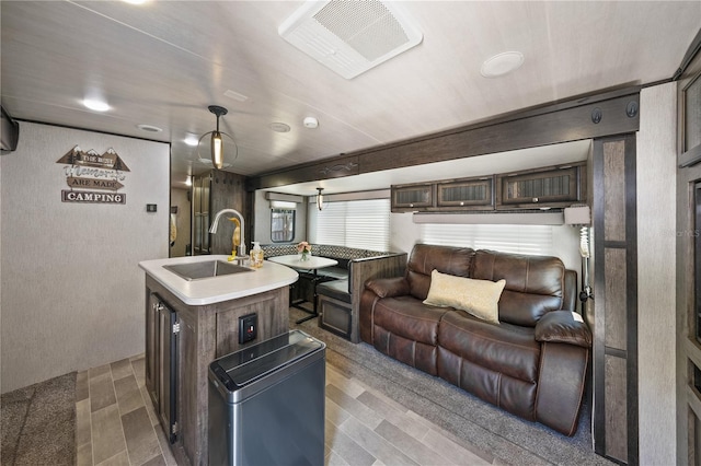 2537 Ashton Rd, Sarasota, FL 34231 - interior space featuring visible vents and wood finished floors
