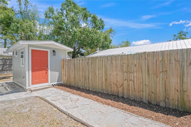 2537 Ashton Rd, Sarasota, FL 34231 - view of shed featuring a fenced backyard