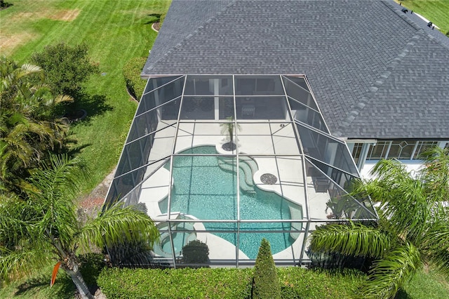 3806 155th Ave E, Parrish, FL 34219 - aerial view of property and surrounding area featuring a pool