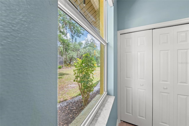 view of doorway to outside