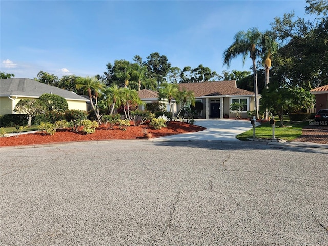 6110 Misty Oaks St, Sarasota, FL 34243 - single story home with driveway
