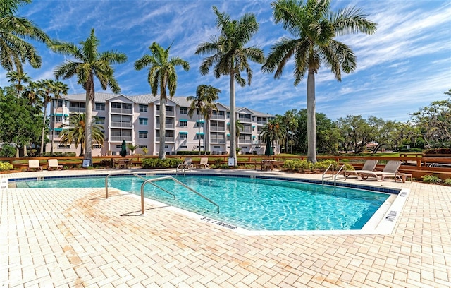 pool featuring a patio