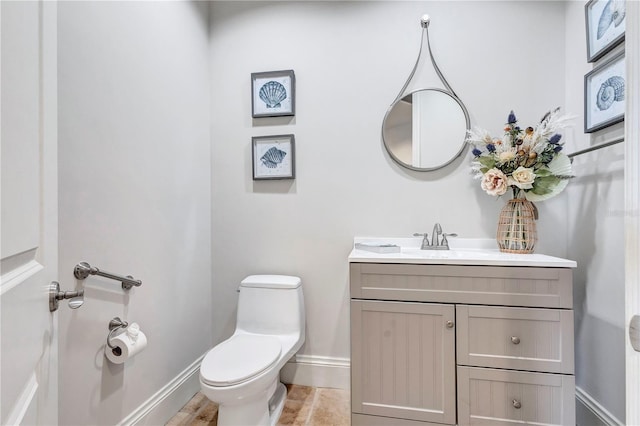 130 Riviera Dunes Way Unit 502, Palmetto, FL 34221 - half bath with toilet, baseboards, and vanity