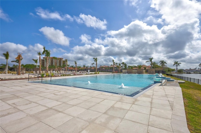 130 Riviera Dunes Way Unit 502, Palmetto, FL 34221 - pool featuring fence and a patio area