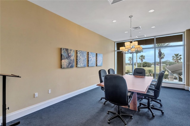 130 Riviera Dunes Way Unit 502, Palmetto, FL 34221 - dining space with carpet floors, baseboards, and visible vents