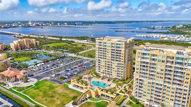130 Riviera Dunes Way Unit 502, Palmetto, FL 34221 - bird's eye view with a water view