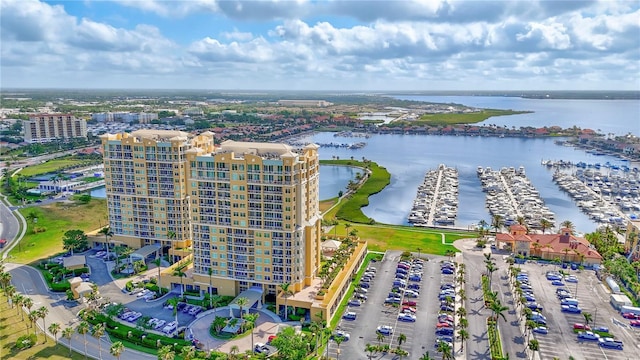 130 Riviera Dunes Way Unit 502, Palmetto, FL 34221 - bird's eye view featuring a water view