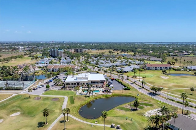 3007 Live Oak Ln, Palmetto, FL 34221 - aerial view of property and surrounding area featuring a nearby body of water, a golf club, and nearby suburban area
