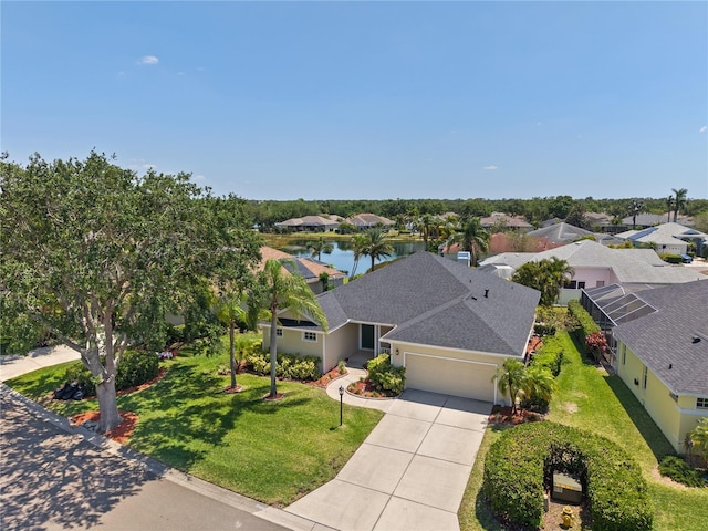 12014 Beeflower Dr, Lakewood Ranch, FL 34202 - bird's eye view featuring a water view