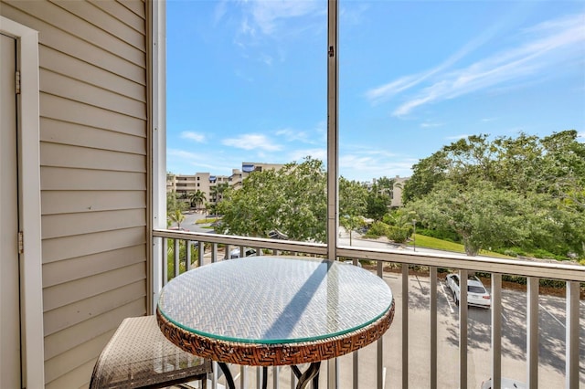 view of balcony