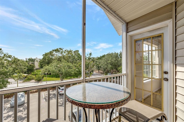 view of balcony