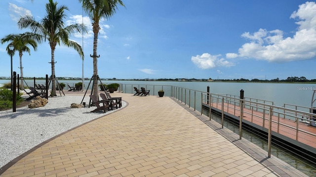 7889 Mainsail Ln, Sarasota, FL 34240 - dock area with a water view