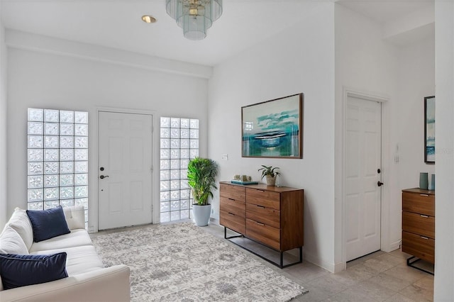 2918 Avenue Ave E, Holmes Beach, FL 34217 - entryway featuring healthy amount of natural light and light tile patterned flooring