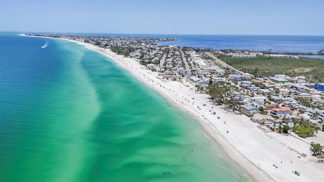 2918 Avenue Ave E, Holmes Beach, FL 34217 - drone / aerial view of waterfront with a beach