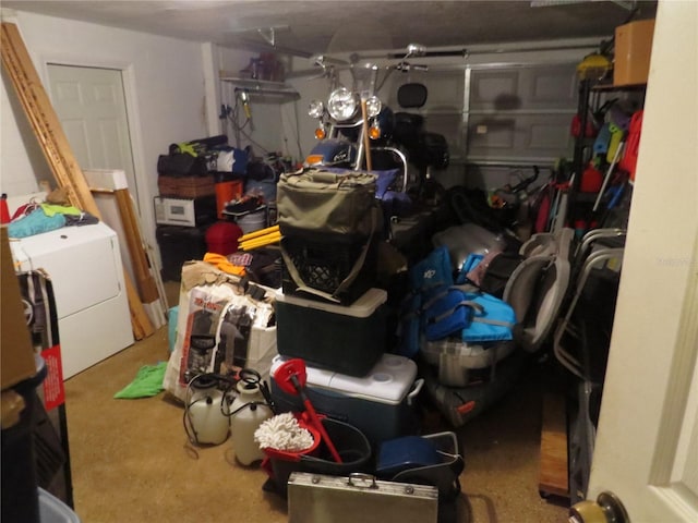 9835 El Camino Real Ave, Port Richey, FL 34668 - garage featuring washer / clothes dryer