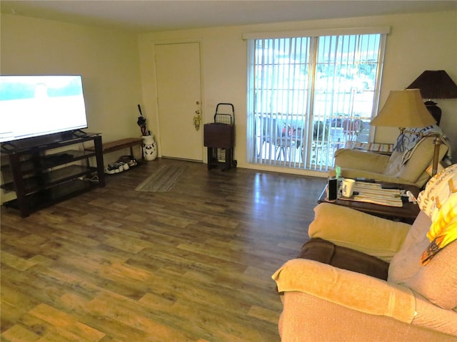 9835 El Camino Real Ave, Port Richey, FL 34668 - living area with wood finished floors