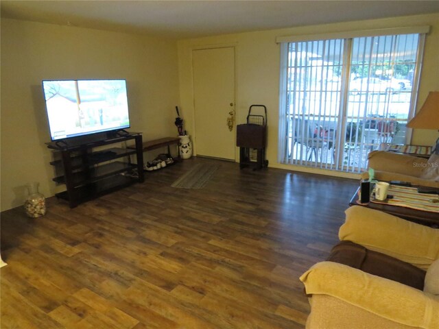 9835 El Camino Real Ave, Port Richey, FL 34668 - living area featuring wood finished floors