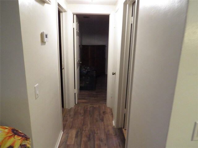 9835 El Camino Real Ave, Port Richey, FL 34668 - hallway featuring wood finished floors