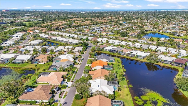 4180 Via Mirada, Sarasota, FL 34238 - aerial view of property and surrounding area with a large body of water and nearby suburban area