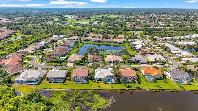 4180 Via Mirada, Sarasota, FL 34238 - aerial perspective of suburban area featuring a nearby body of water