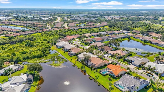 4180 Via Mirada, Sarasota, FL 34238 - aerial perspective of suburban area featuring a nearby body of water