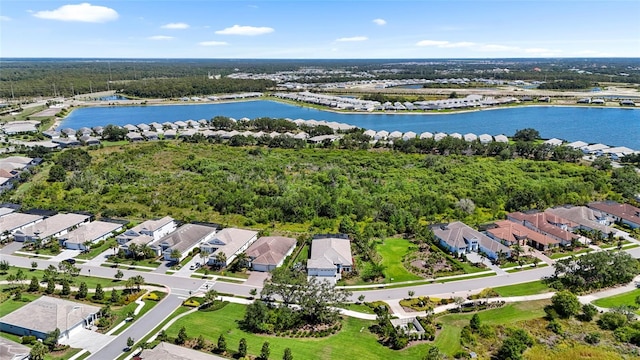 8229 Grande Shores Dr, Sarasota, FL 34240 - aerial view of residential area featuring a large body of water
