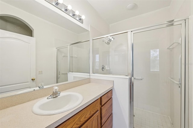 2353 Rosewood Ln, North Port, FL 34289 - bathroom with vanity and a stall shower