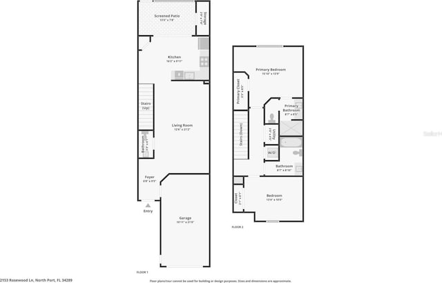 2353 Rosewood Ln, North Port, FL 34289 - property floor plan
