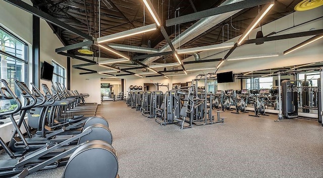 view of exercise room