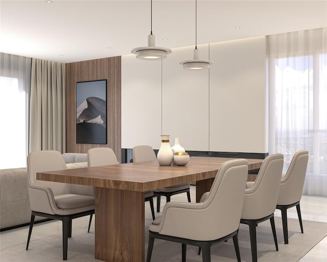 view of dining room