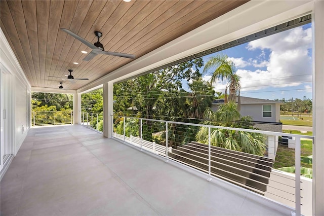 2596 Floyd St, Sarasota, FL 34239 - view of patio / terrace with ceiling fan