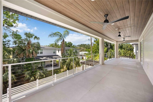 2596 Floyd St, Sarasota, FL 34239 - view of patio / terrace with ceiling fan