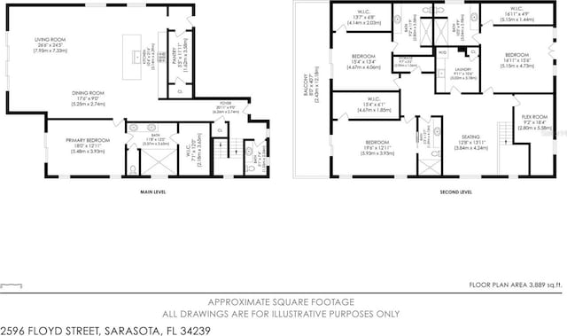 2596 Floyd St, Sarasota, FL 34239 - room layout