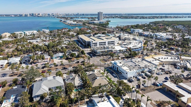 345 Madison Dr, Sarasota, FL 34236 - bird's eye view with a view of city and a water view