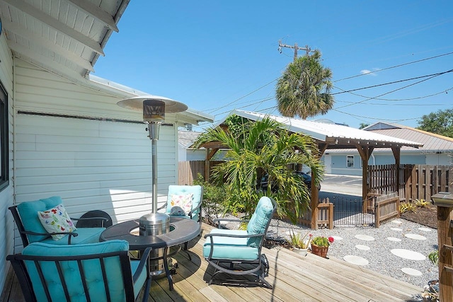 1814 6th Ave W, Bradenton, FL 34205 - wooden deck featuring fence