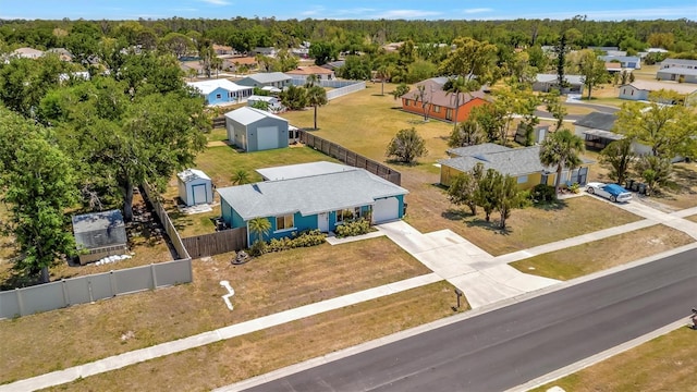 drone / aerial view featuring a residential view