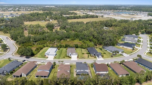 bird's eye view with a residential view