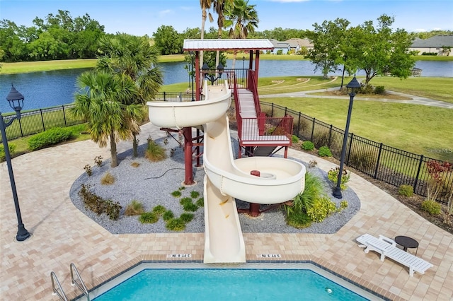 4515 Roycroft Ter, Parrish, FL 34219 - view of pool with a water view