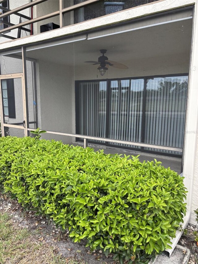 7050 Fairway Bend Ln Unit 167, Sarasota, FL 34243 - view of patio / terrace featuring ceiling fan