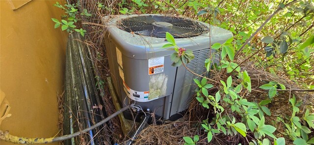 details with central AC unit