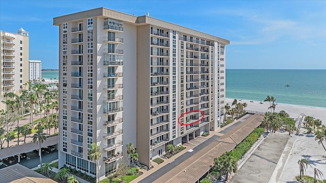 1212 Benjamin Franklin Dr Unit 306, Sarasota, FL 34236 - view of apartment building / complex with a water view