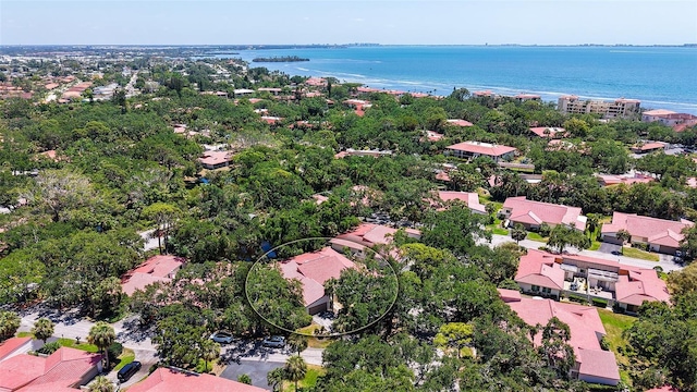 3605 Quail Hollow Ln, Bradenton, FL 34210 - drone / aerial view featuring a water view