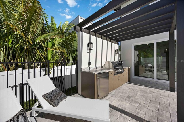 2590 Floyd St, Sarasota, FL 34239 - view of patio with grilling area and area for grilling