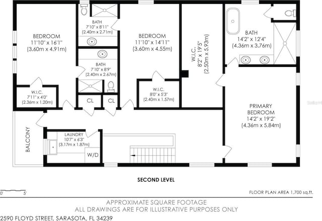 2590 Floyd St, Sarasota, FL 34239 - room layout